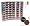 Itay Beauty Mineral Cosmetics Eye Shadow Shimmer 6 X 8 Stacks: Caribbean Samba, Nature Beauty, Best 4 Blue Eyes, Best 4 Green Eyes, Best 4 Brown Eyes, Best 4 Black Eyes + Mineral Foundation Color: Mf-8 Marrocchino (Dark)