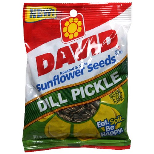David Dill Pickle Sunflower Seeds, 5.25-Ounce Bags (Pack of 48) by David Seeds