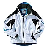 Northland Herren Jacke Freeski Combi, White/ Black/ Cyan Ble, XL