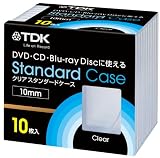TDK DVD/CD用 10mmクリアケース 10枚入り CASE-PCC10A