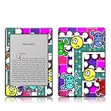 Arcade Pop Design Protective Decal Skin Sticker - Matte Satin Coating for Amazon Kindle 4 (5-way controller - 4th Gen / release in Oct 2010)