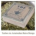Gro�e Holz Teebox - 'Kolonial 1668' - 9 F�cher - Aufbewahrung f�r Tee - Teekiste - Teedose
