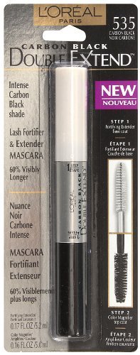 L'Oreal Paris Double Extend Mascara, Carbon Black, 0.33 Ounce