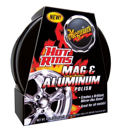 Meguiars G13508 Hot Rims Mag and Aluminum Polish 8 oz Bottle Meguiars G13508 Hot Rims Mag and Aluminum Polish 8 oz Bottle