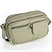 Womens Leather Adjustable Strap Multi Pocket Organizer Cross Body Purse