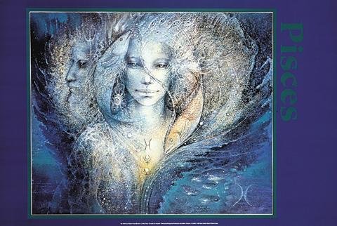 Posters: Susan Seddon Boulet Poster - Signe Du Zodiaque - Poissons (86 x 60 cm)