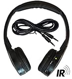 2 Channel KID SIZE Universal IR Infrared Wireless or Wired Car Headphones Autotain Cloud