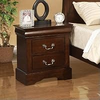 Nightstand with Poplar Veneer in Cappuccino