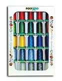 Poly X 40 Embroidery Machine Thread 25 Spool Holiday Colors Set