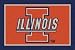 Illinois Fighting Illini 5' 4"x 7' 8" Team Spirit Area Rug