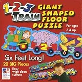 kids and infants educational toys item: Great American Puzzle Factory 1-2-3 Train Giant Shaped Floor Puzzle