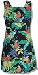 Jungle Parrots Short Tank Hawaiian Aloha Dress