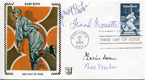 New York Yankees Autographed/Hand Signed Babe Ruth Cache