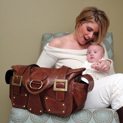 Maria Tote Diaper Bag Color: Onyx Black photo