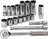18-Pc, 6-Pt Fractional Socket Set