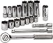 Tools & Hardware : 18-Pc, 6-Pt Fractional Socket Set