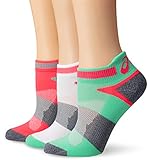 ASICS Women's Quick Lyte Cushion Single Tab Socks , (Pack of 3)