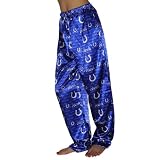 Womens NFL Indianapolis Colts Comfortable Fit Sleepwear / Pajama Pants - Blue & White (Size: M)