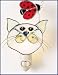 Stained Glass Cat with Ladybug Night Light