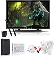 Parblo GT19 19 Inches Pen Display Graphic Tablet Monitor with 32GB 2.5" SATA SSD Solid State Drive, 2 Rechargeable Pens and Screen Protector for Drawing