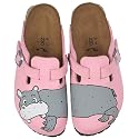 Birki Woodby 114933, Damen Clogs & Pantoletten, normales Fußbett, Kork, rosa (Hippo Pink)