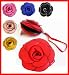 New Leather Wristlets Bag w/ Flower 5'' PICK A COLOR!!!