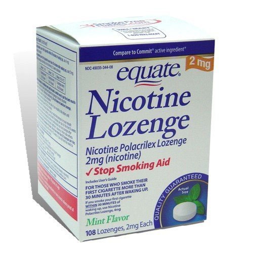 Best Price Equate Nicotine Lozenge Stop Smoking Aid, Mint Flavor 2 mg, 108 Lozenges
