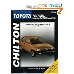 Toyota: Tercel 1984-94 (Chilton's Total Car Care Repair Manual)