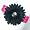Black on Hot Pink
