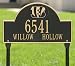 Cincinnati Bengals Black & Gold Personalized Address Plaque-with lawn stakes