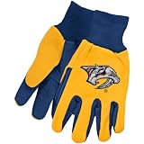 NHL McArthur Nashville Predators Two-Tone Utility Gloves - Navy Blue/Gold