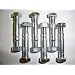 6 Pack, Shear Pins & Nuts for Ariens 510015, 51001500. Also replaces Snapper 1-3865, 9-1550