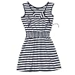 Nooworks Striped Tie Dress