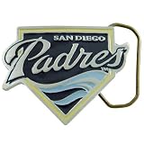 San Diego Padres Pewter Team Logo Belt Buckle