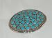 Sleeping Beauty Turquoise Nugget Silver Belt Buckle - BB-0001