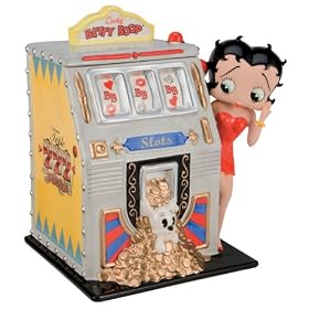Betty Boop Lucky Casino Slot Machine Cookie Jar New by Vandor