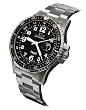 Xezo Mens Air Commando Surgical Grade Solid Stainless Steel Swiss Made Divers Automatic Self-wind Luxury Watch With 2nd Time Zone Or Partial Gmt Function Two Rotational Bezels Limited Edition Of 500 For A Limited Time Only from Xezo