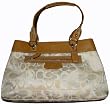Coach Purse Handbag Penelope Opt Signature Shopper White/Khaki 15120