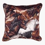 Horse of a Different Color Decorative Tapestry Toss Pillow