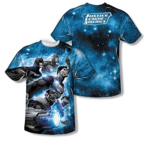 Atmospheric -- Justice League All-Over Front/Back Print Sports Fabric T-Shirt
