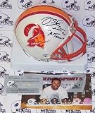 Mike Alstott Autographed/Hand Signed Tampa Bay Buccaneers T/B Mini Helmet with A-Train Inscription