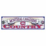 NHL Montreal Canadiens 9-by-30 Wood Sign