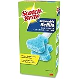 3M Disposable Toilet Scrubber Refill, 3", Blue, 10/Pack 557-R10-6