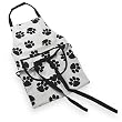 Black and White Paw Print Cotton Cooking Apron