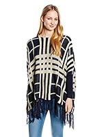 Peace & Love Poncho (Azul Marino)