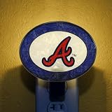 Atlanta Braves Hand-Painted Glass Nightlight