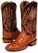 Lucchese 'C1105' Full Quill Ostrich Cowboy Boots Mens - Whisky
