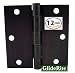 3500-ORB (Pack of 12) 3-1/2" Oil Rubbed Bronze Door Hinges Square Corners - Free Shipping