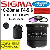 Sigma 10-20mm F4-5.6 EX DC HSM Wide Angle Zoom Lens For Canon Digital SLR C ....