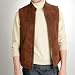 BGSD Men's Suede Lamb Shearling Vest - Regular & Tall